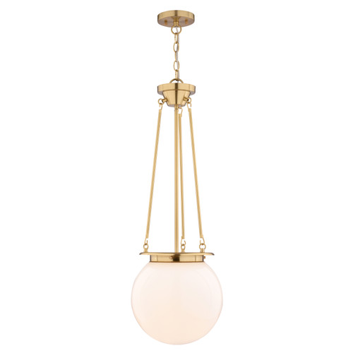 Vaxcel Kent 11.75-in. W 1 Light Pendant Muted Brass (P0446)