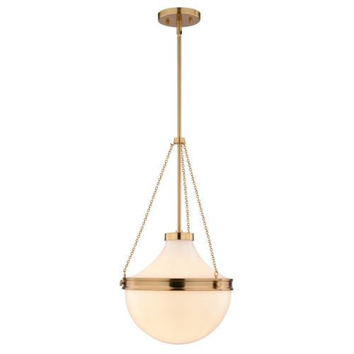 Vaxcel Lincoln 12.75-in. W 1 Light Pendant Muted Brass (P0448)