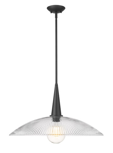 Z-Lite Lunelle 1 Light Pendant in Matte Black (3051P24-MB)