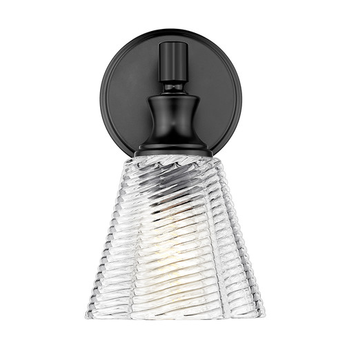 Z-Lite Auden 1 Light Wall Sconce in Matte Black (7704-1S-MB)