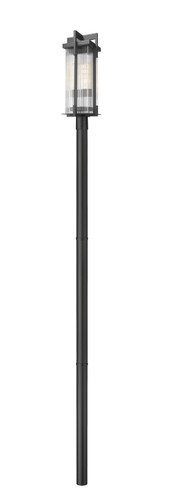 Z-Lite Fortis 2 Light Outdoor Post Mounted Fixture in Sand Black (5031PHBR-5009P96-BK)