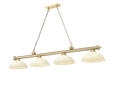 Z-Lite Cordon 4 Light Billiard in Heritage Brass (2306-4HBR-DGM14)