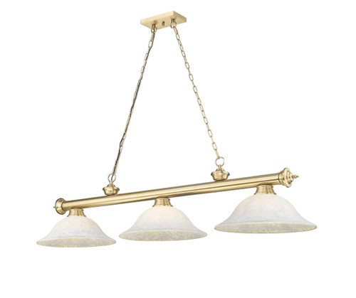 Z-Lite Cordon 3 Light Billiard in Heritage Brass (2306-3HBR-WM16)