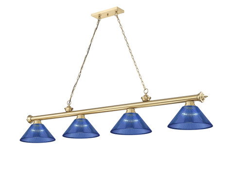 Z-Lite Cordon 4 Light Billiard in Heritage Brass (2306-4HBR-ARDB)