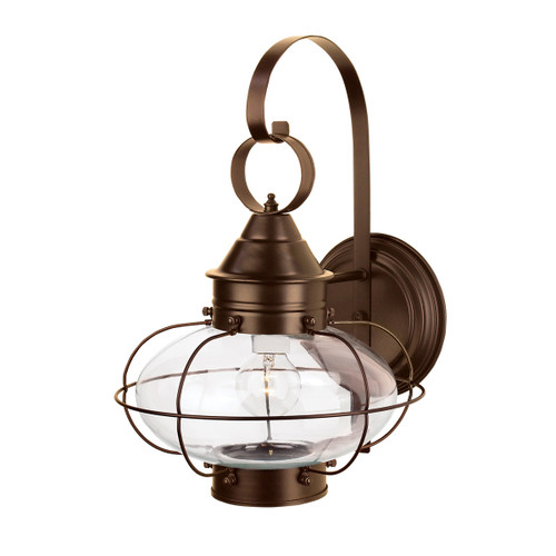 Cottage Onion Outdoor Wall Light - Bronze with Clear Glass (1324-BR-CL)
