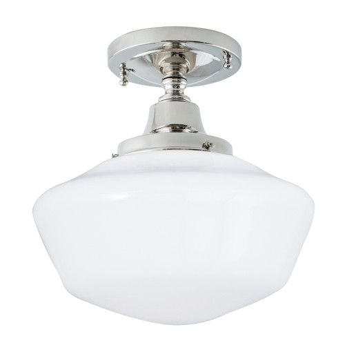 Schoolhouse 1 Light Indoor Flush Mount (5361F-PN-SO)