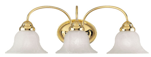 Edgemont 3 Light Polished Brass Bath Vanity (1533-02)