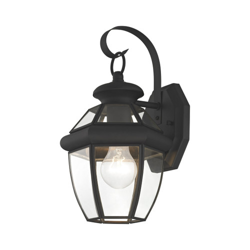 Monterey 1 Light Black Outdoor Wall Lantern (2051-04)