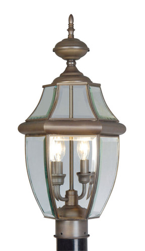 Monterey 2 Light Bronze Outdoor Post Top Lantern (2254-07)