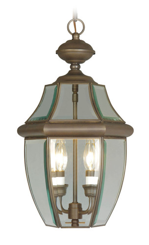 Monterey 2 Light Bronze Outdoor Pendant Lantern (2255-07)