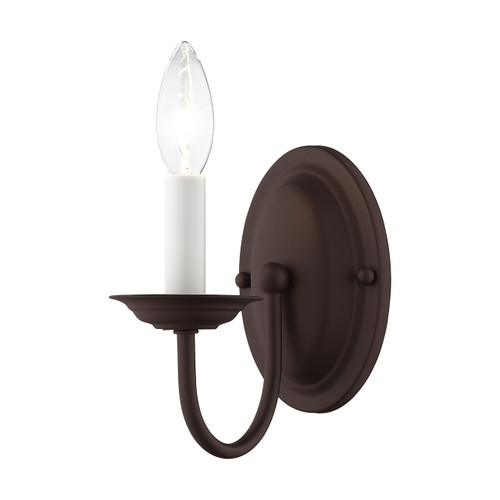 Home Basics 1 Light Bronze Wall Sconce (4151-07)