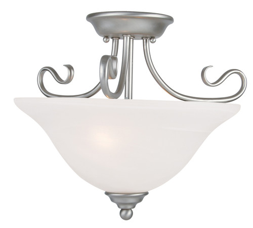 Coronado 2 Light Brushed Nickel Ceiling Mount (6121-91)