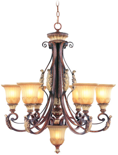 Villa Verona 7 Light Verona Bronze Chandelier (8576-63)