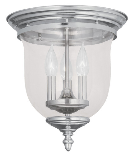 Legacy 3 Light Polished Nickel Ceiling Mount (5021-35)