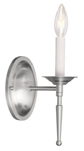 Williamsburgh 1 Light Brushed Nickel Wall Sconce (5121-91)