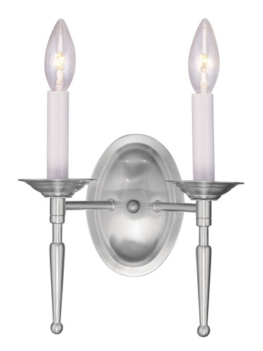 Williamsburgh 2 Light Brushed Nickel Wall Sconce (5122-91)