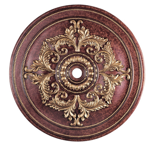 Versailles Ceiling Medallion Verona Bronze With Aged Gold Leaf Accents (8229-63)