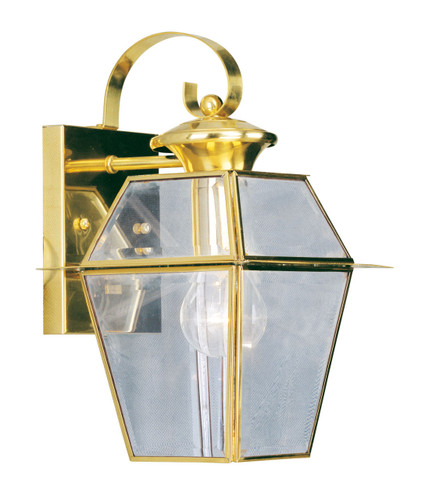 Westover 1 Light Polished Brass Outdoor Wall Lantern (2181-02)