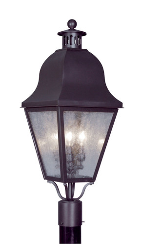 Amwell 3 Light Bronze Outdoor Post Top Lantern (2556-07)