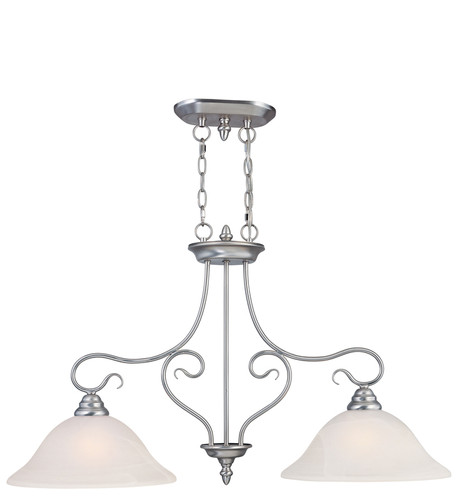 Coronado 2 Light Brushed Nickel Island (6132-91)