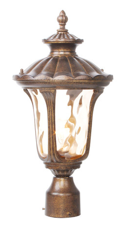 Oxford 1 Light Moroccan Gold Outdoor Post Top Lantern (7655-50)