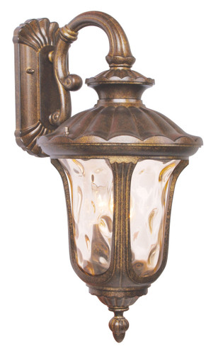 Oxford 3 Light Moroccan Gold Outdoor Wall Lantern (7657-50)