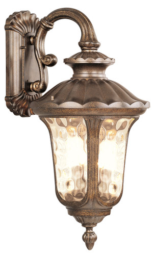 Oxford 3 Light Moroccan Gold Outdoor Wall Lantern (7663-50)