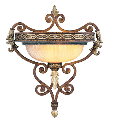 Seville 1 Light Palacial Bronze With Gilded Accents Wall Sconce (8531-64)