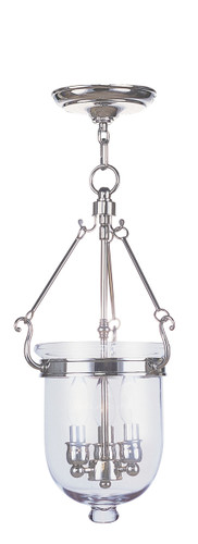 Jefferson 3 Light Polished Nickel Chain Lantern (5063-35)