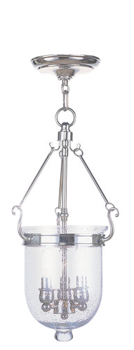 Jefferson 3 Light Polished Nickel Chain Lantern (5083-35)