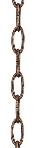 Accessories Crackled Greek Bronze Standard Decorative Chain (5607-30)