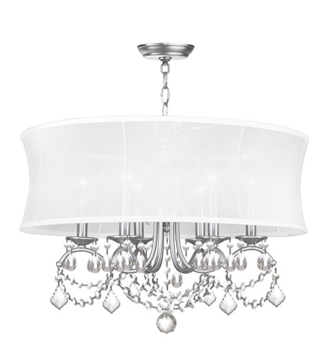 Newcastle 6 Light Brushed Nickel Chandelier (6306-91)