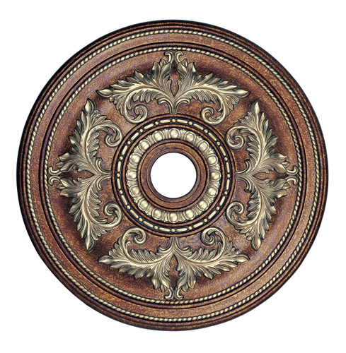 Versailles Palacial Bronze With Gilded Accents Ceiling Medallion (8210-64)