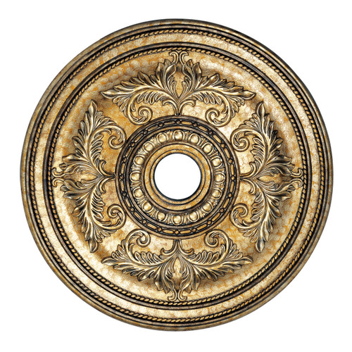 Versailles Hand Painted Vintage Gold Leaf Ceiling Medallion (8210-65)