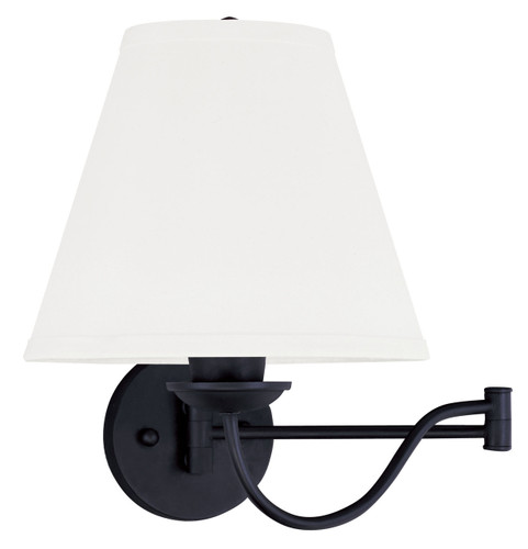 Ridgedale 1 Light Black Swing Arm Wall Lamp (6471-04)