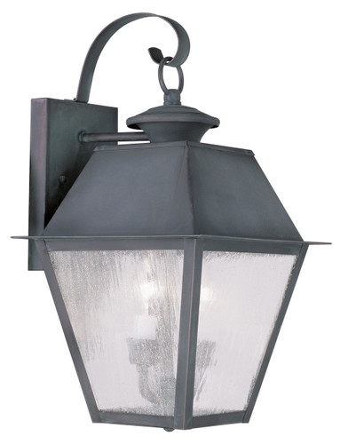 Mansfield 2 Light Charcoal Outdoor Wall Lantern (2165-61)