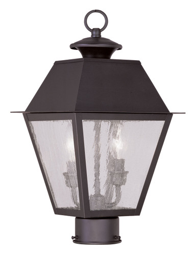 Mansfield 2 Light Bronze Outdoor Post Top Lantern (2166-07)