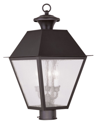 Mansfield 3 Light Bronze Outdoor Post Top Lantern (2169-07)