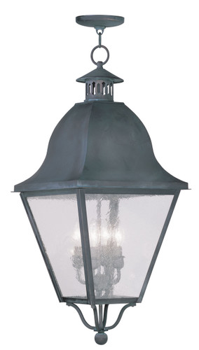 Amwell 4 Light Charcoal Outdoor Pendant Lantern (2547-61)