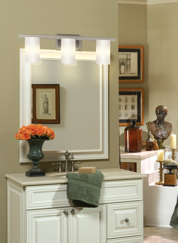 Astoria 3 Light Brushed Nickel Bath Vanity (1333-91)