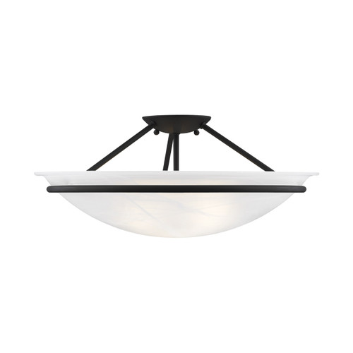 Newburgh 3 Light Black Ceiling Mount (4825-04)