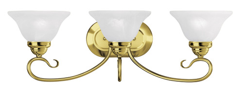 Coronado Collection 3 Light Polished Brass Bath Vanity (6103-02)