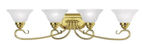 Coronado 4 Light Polished Brass Bath Vanity (6104-02)