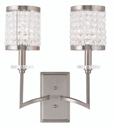 Grammercy 2 Light Brushed Nickel Wall Sconce (50572-91)