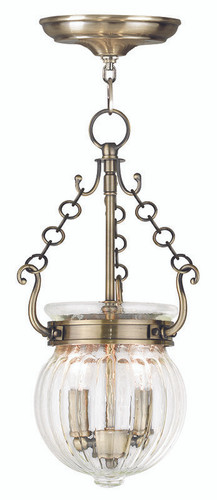 Everett 2 Light Antique Brass Pendant (50503-01)