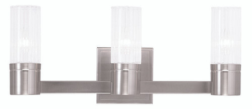 Midtown 3 Light Bath Vanity In Brushed Nickel (50683-91)