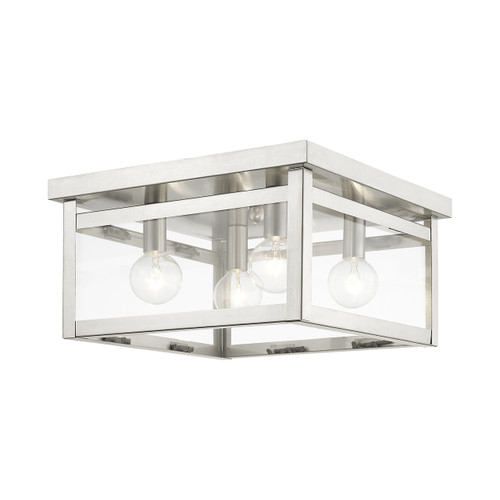 Milford 4 Light Brushed Nickel Ceiling Mount (4032-91)