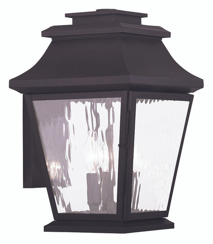 Hathaway 3 Light Bronze Outdoor Wall Lantern (20235-07)