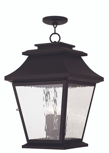 Hathaway 4 Light Bronze Outdoor Pendant Lantern (20243-07)