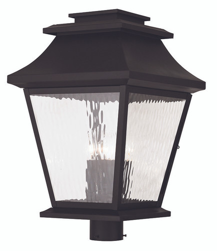 Hathaway 4 Light Bronze Outdoor Post Top Lantern (20244-07)